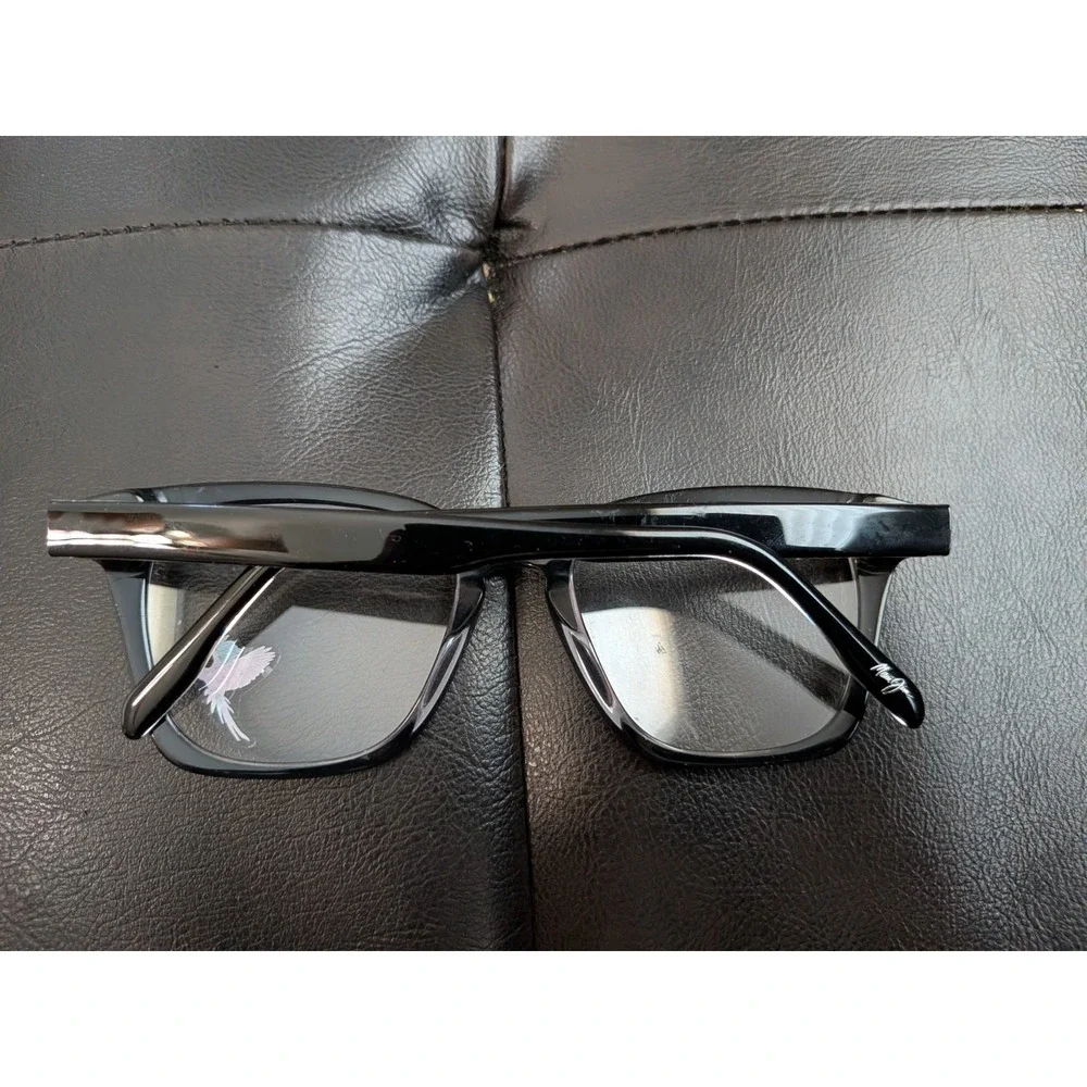 Maui Jim MJO 2121-02K Eyeglasses Polished Black on Crystal 51-21-145 M-237
